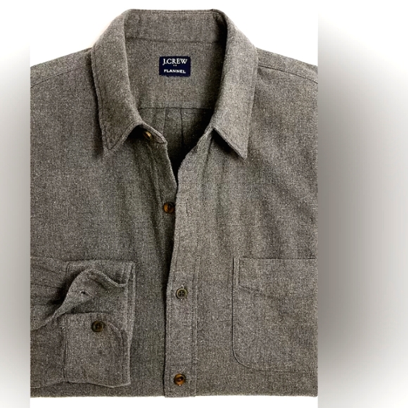 J. Crew Men's Long-Sleeve Flannel Shirt NEW Size Large - Picture 2 of 3